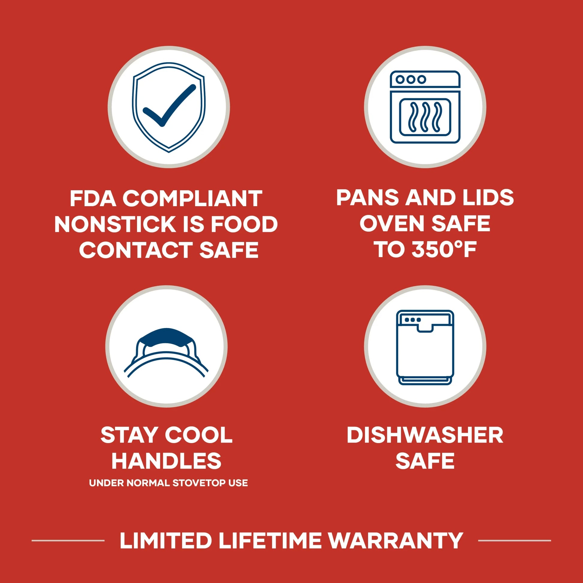 22-Piece Nonstick Cookware Set with Griddle Pan and Cooking Tools, Dishwasher Safe, Black