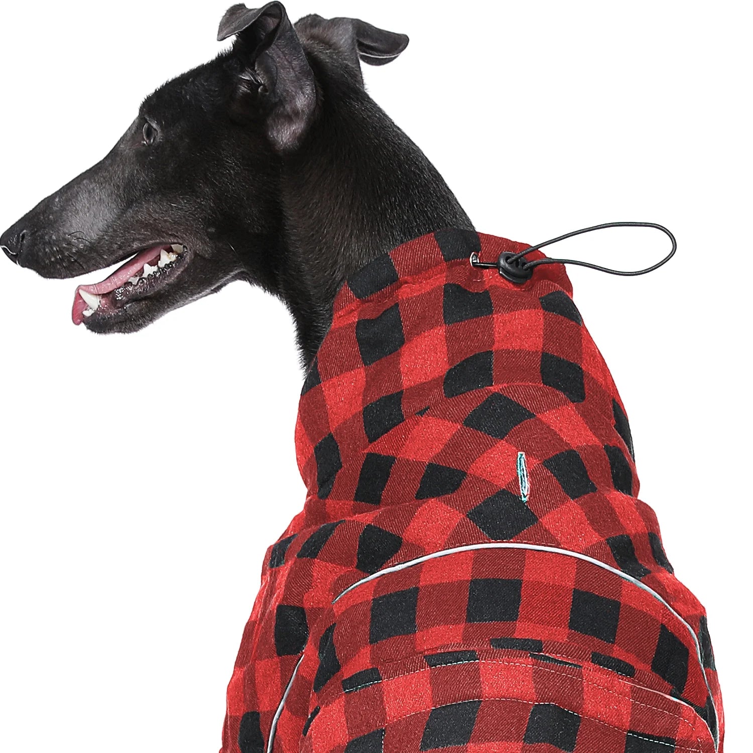 Reversible Plaid Winter Coat for Dogs – Warm Cold Weather Jacket (Sizes XS-3XL) in Red