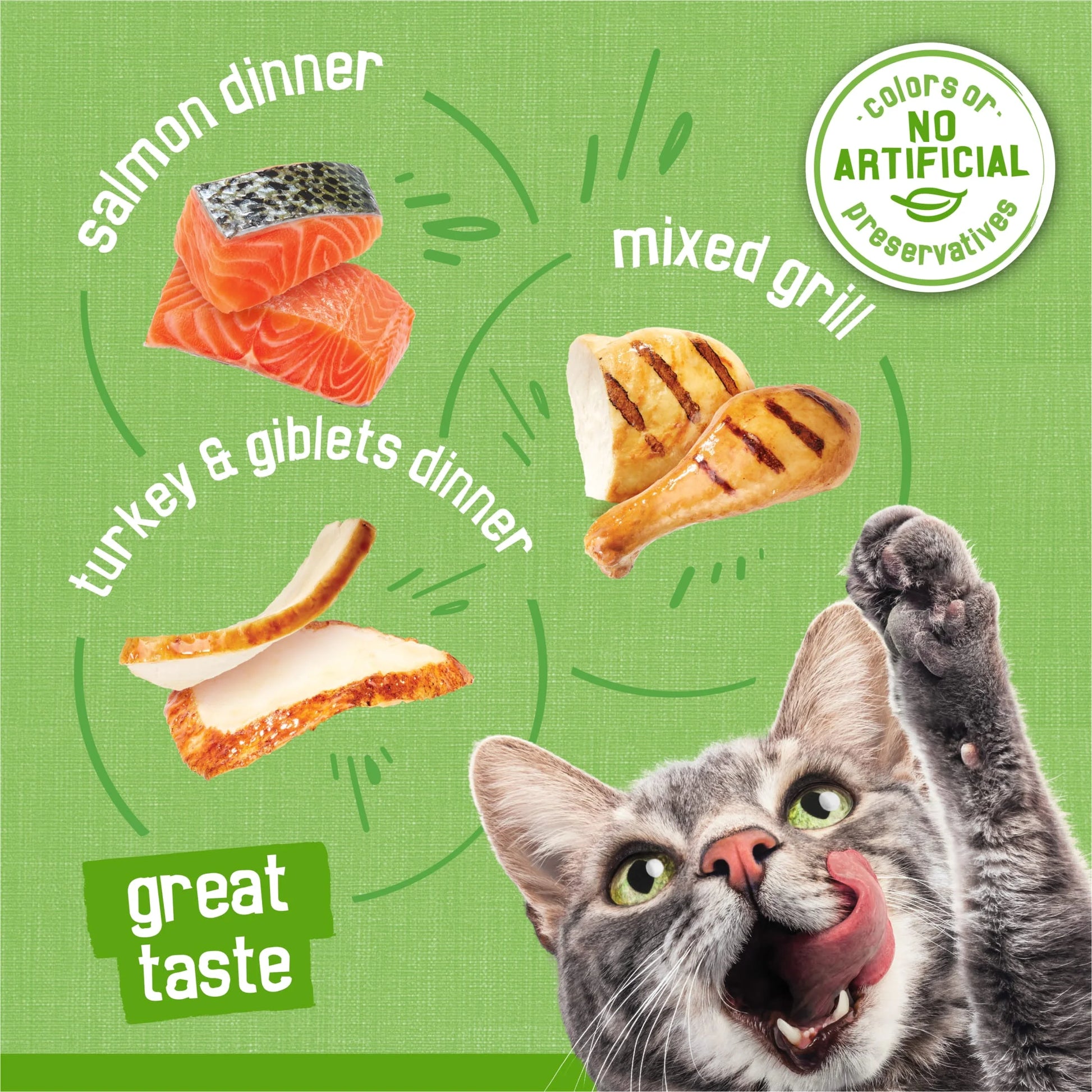 Purina  Pâté Salmon, Turkey, and Mixed Grilled Wet Cat Food, 5.5 oz Can, 12-Pack