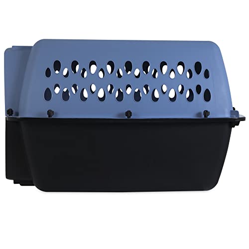 Petmate Pet Porter Fashion Dog Kennel 26", Parisian Blue & Black, for Pets 20-25lbs, Made in USA