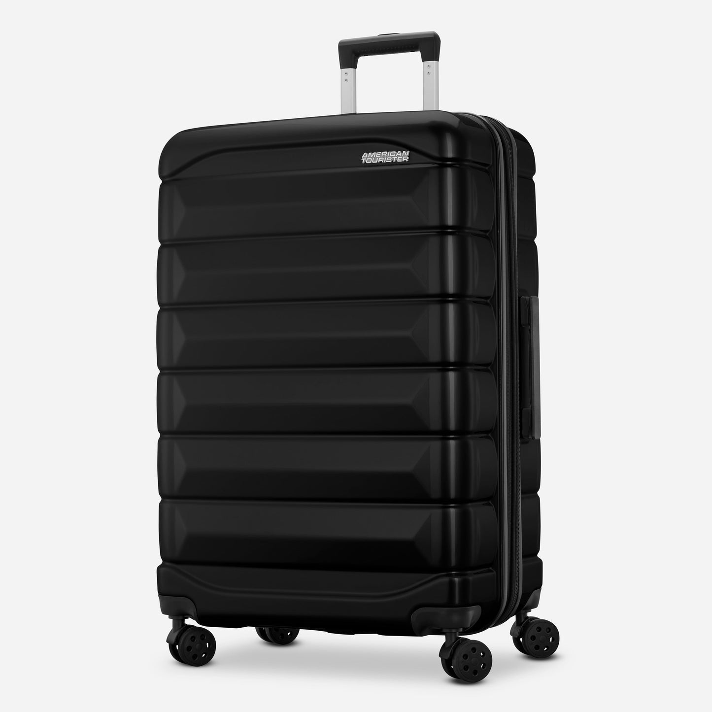 Kontour Hardside Expandable Spinner Luggage Set with Divider Pockets in Black