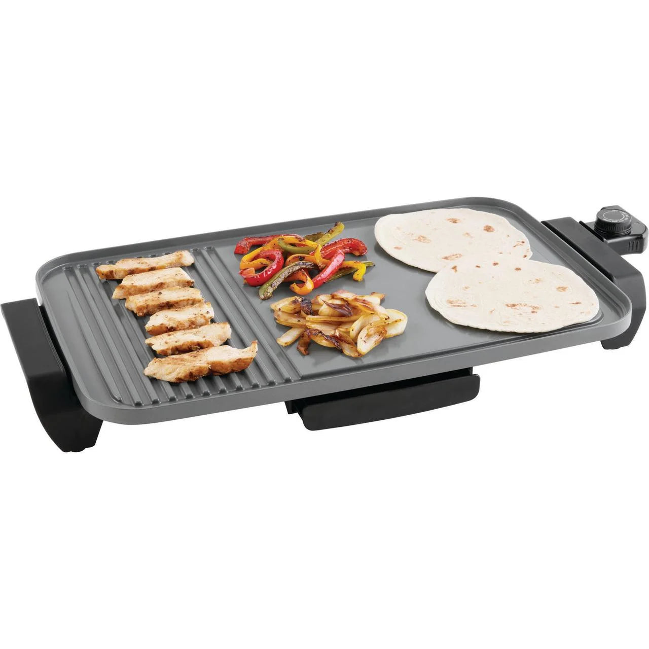 plus 12"X20" Electric Ceramic Griddle, Nonstick, 1500 Watts, Temperature Control