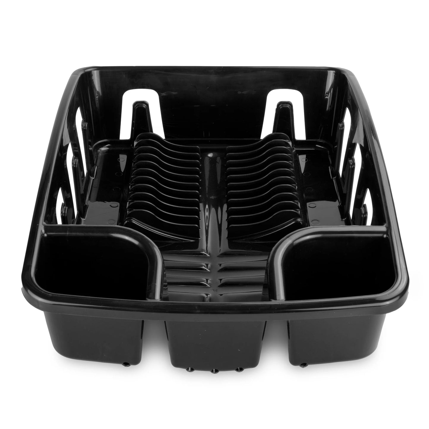 Drainrack, Dishrack and Drainboard All-In-One, Inclined Base for Draining, Black