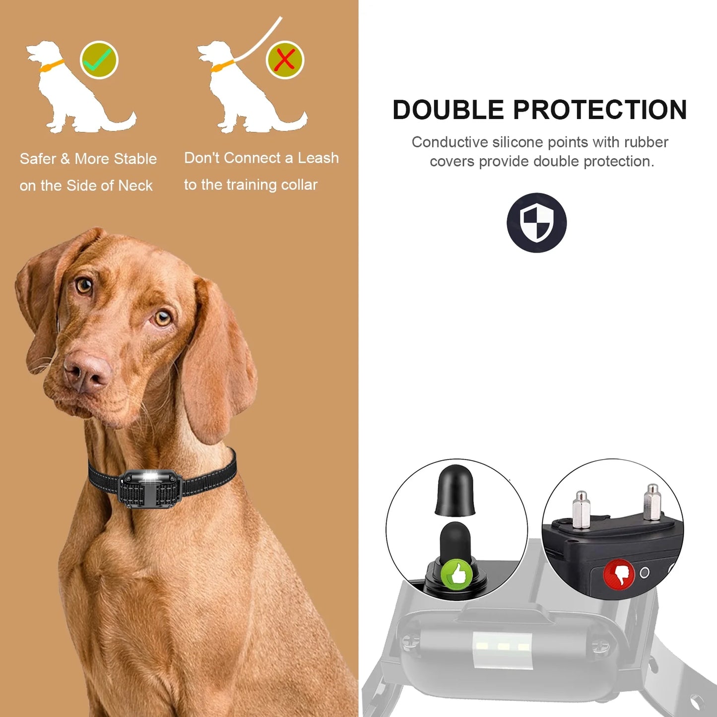 Remote Dog Training Collar with 2600ft Range, 4 Training Modes, Waterproof Design