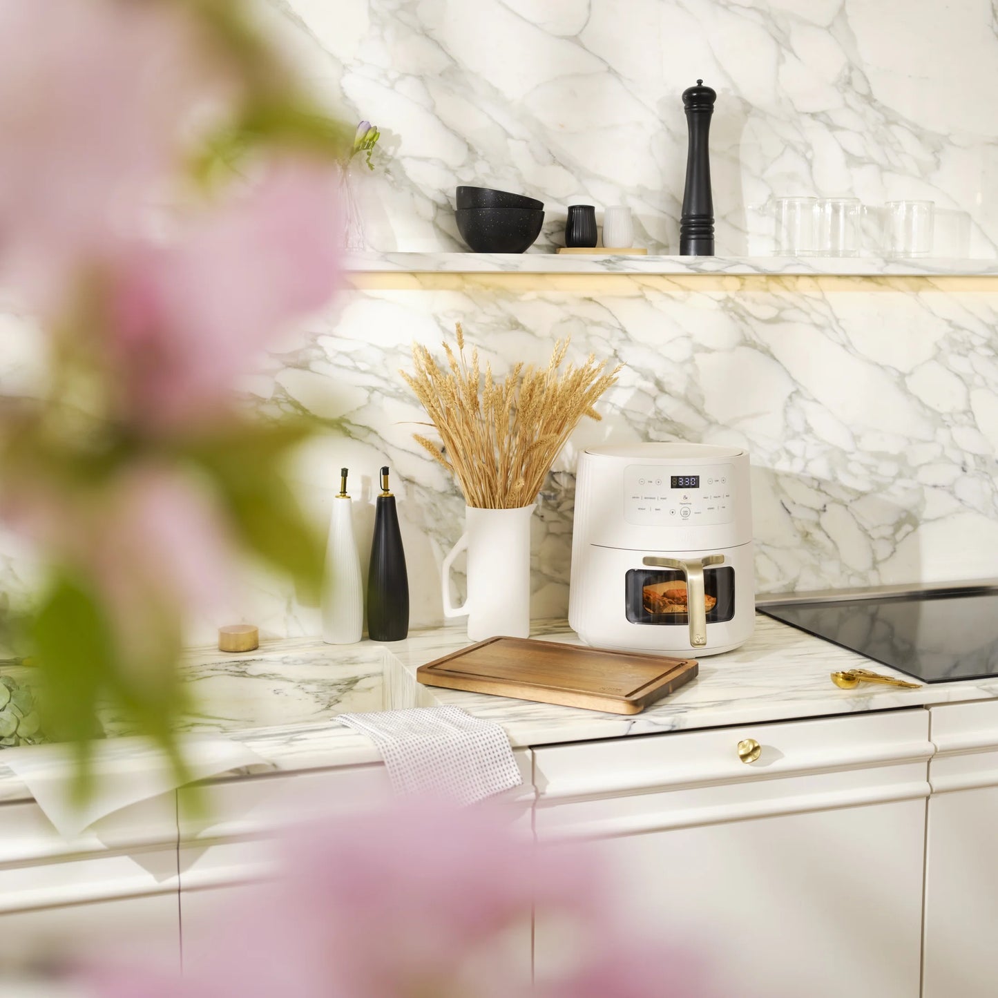 6QT Air Fryer, Sand White