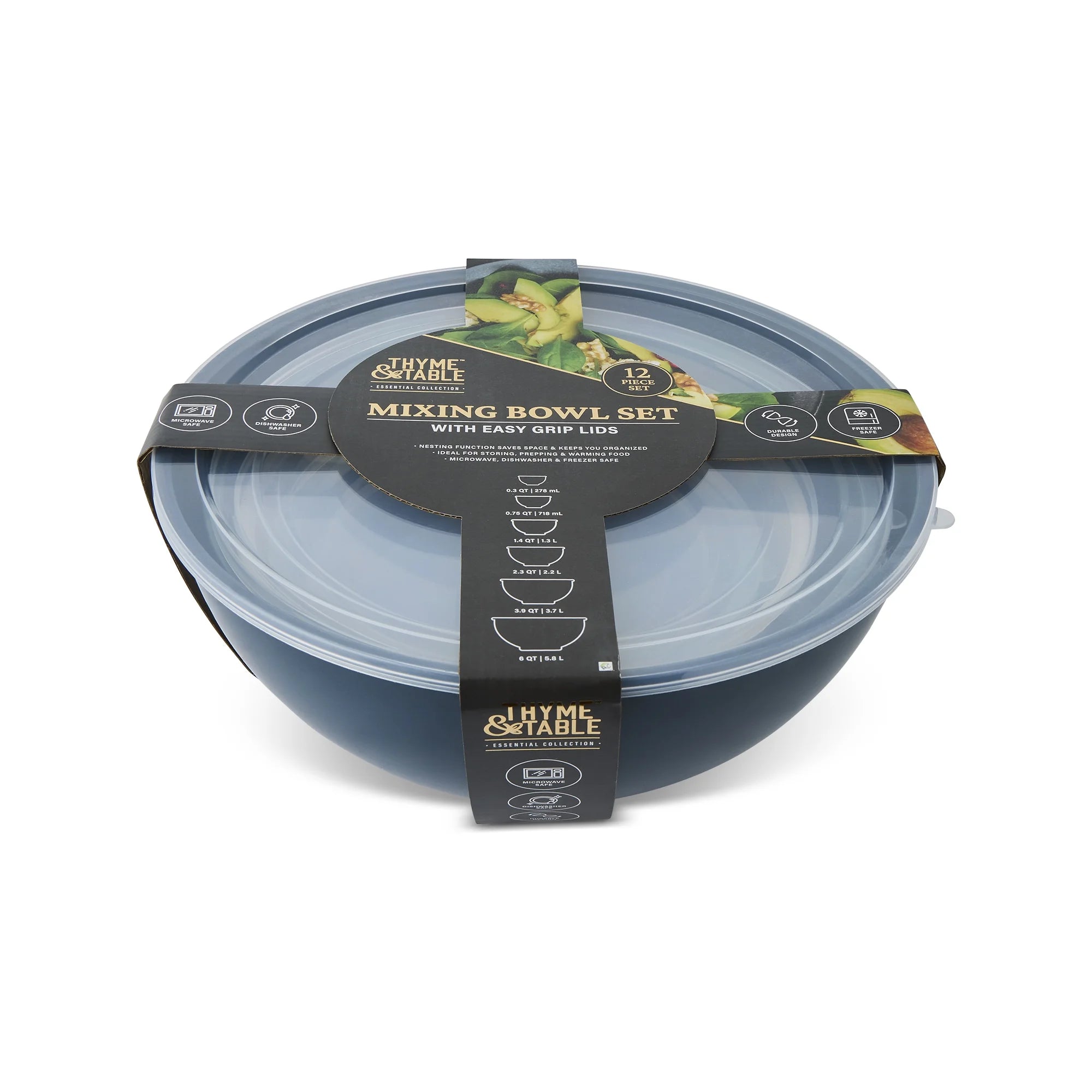 12-Piece Nesting Mixing Bowl Set