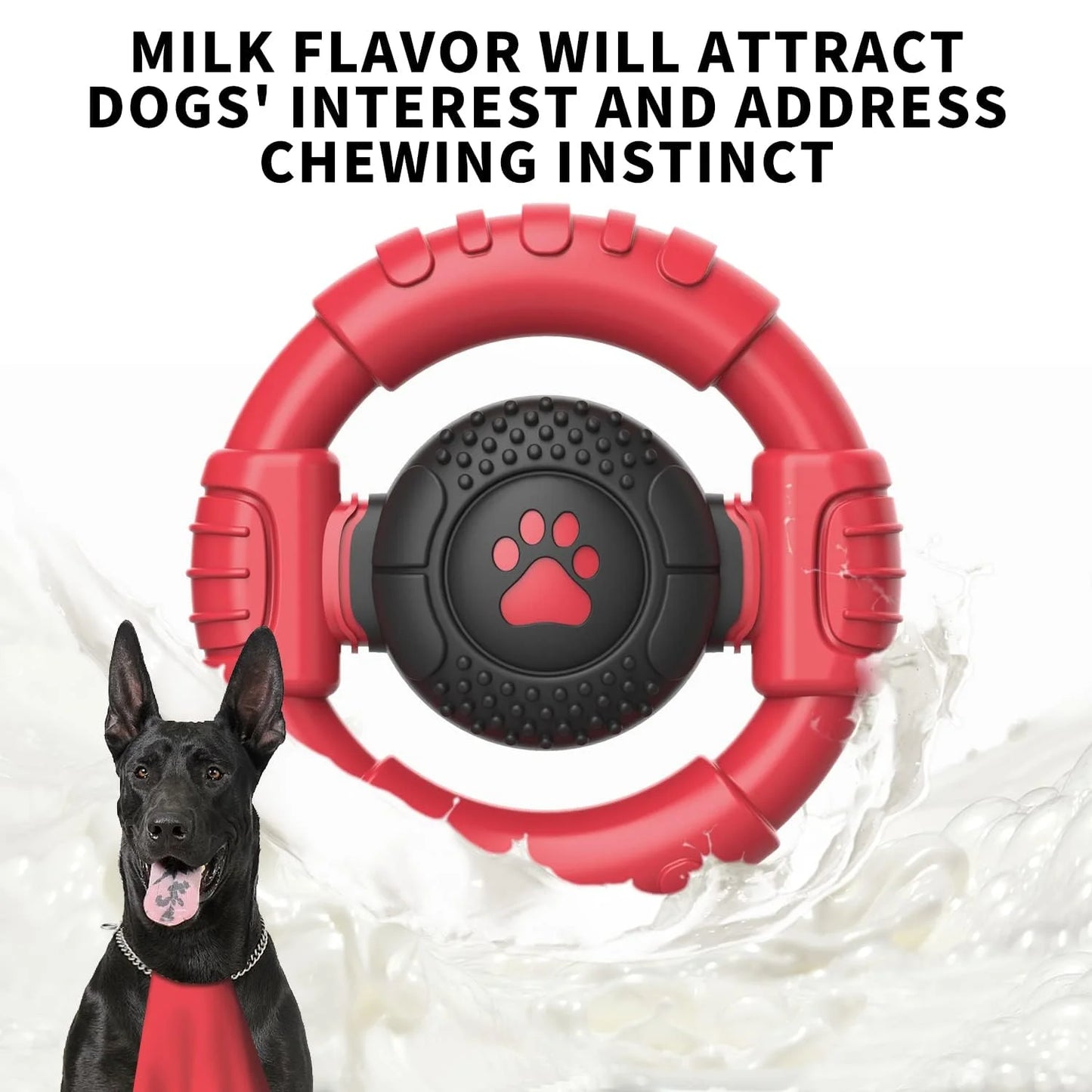 Deluxe Indestructible Dog Chew Toys for Aggressive Chewers - Extra Durable Squeaky Toys for Medium and Large Breeds to Keep Dogs Engaged