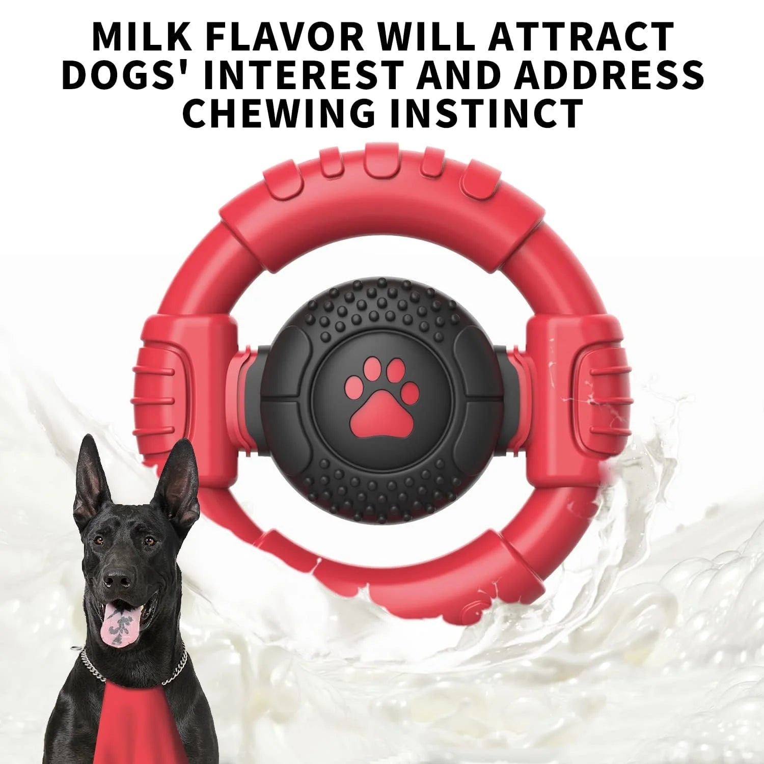 Deluxe Indestructible Dog Chew Toys for Aggressive Chewers - Extra Durable Squeaky Toys for Medium and Large Breeds to Keep Dogs Engaged
