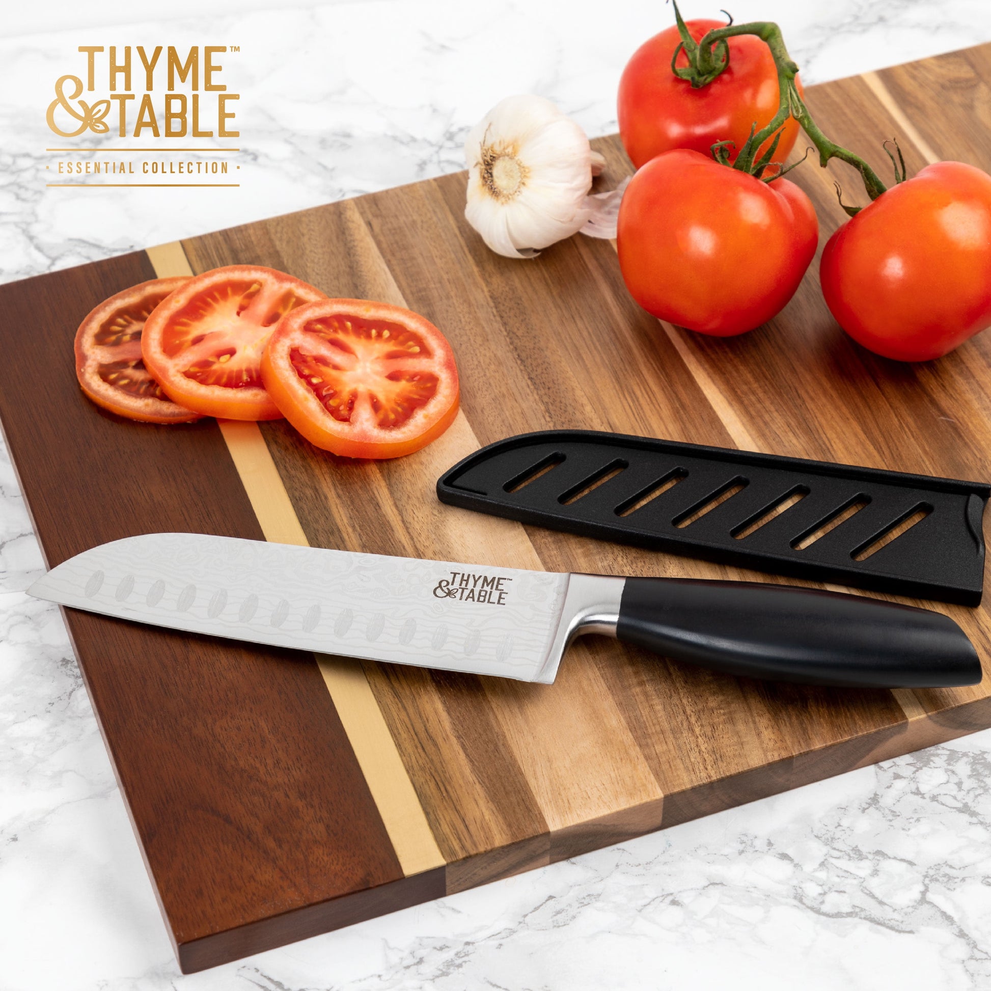 High Carbon Stainless Steel Kitchen 7" Santoku Knife