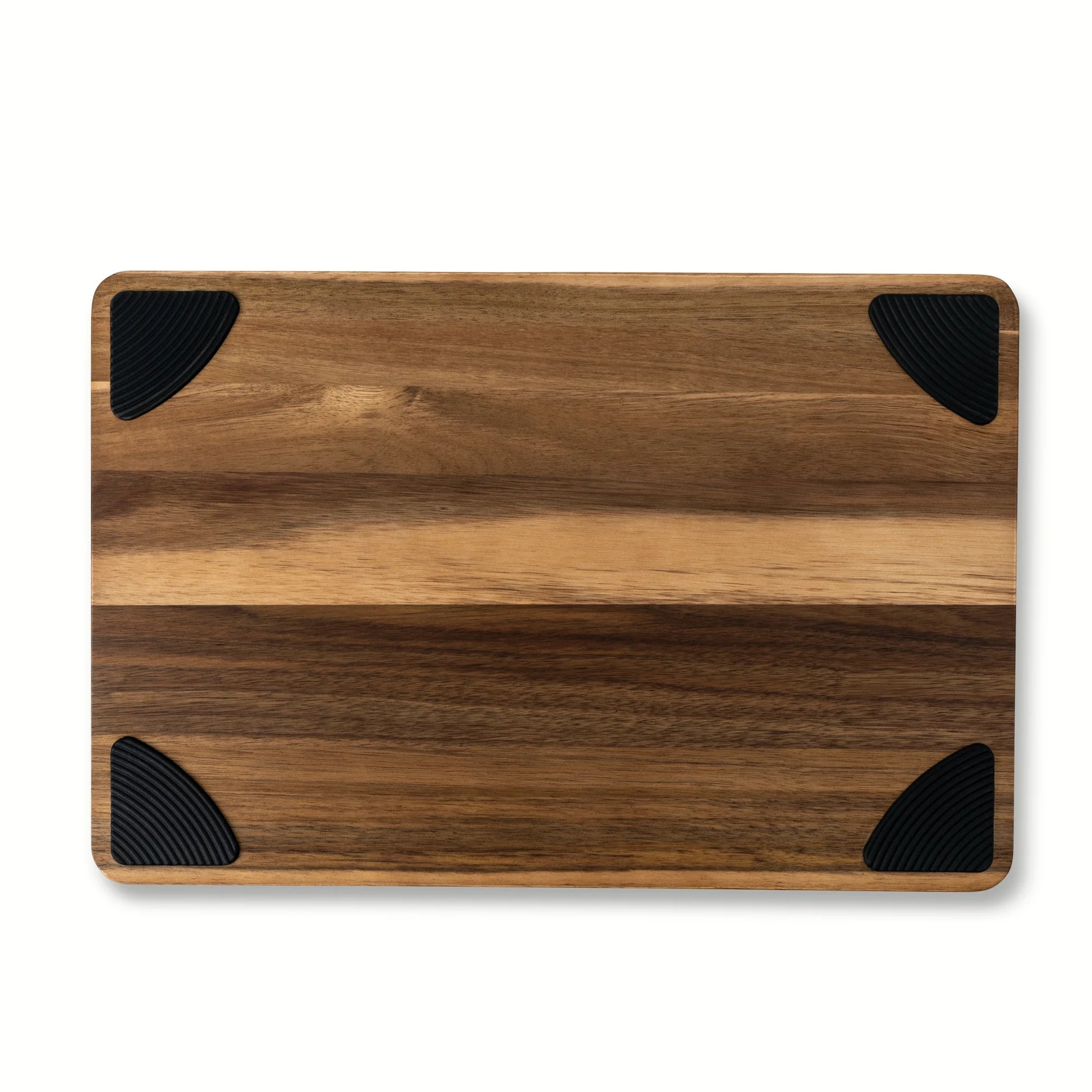 Large 12"X18" Acacia Wood Cutting Board with Triangle Shaped Anti-Slip Grips