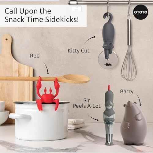 NEW OTOTO Sir Peels A-Lot Medieval Knight Vegetable Peeler - Swivel Vegetable Peelers for Potatoes, Fruits, Cute Gadgets, Gifts, Potato, Veggie, Fruit Peeler, Cute Kitchen Accessories