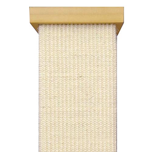 SmartCat Ultimate Scratching Post – Beige, Large 32 Inch Tower - Sisal Fiber, Simple Design - For All Cats