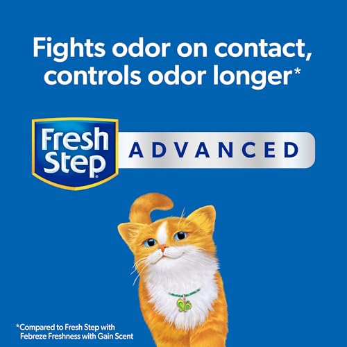 Fresh Step Advanced Clumping Litter with Febreze Freshness with Gain Scent, Fights Odor on Contact, 37 lbs. (2 x 18.5 lb. Box) (Package May Vary)