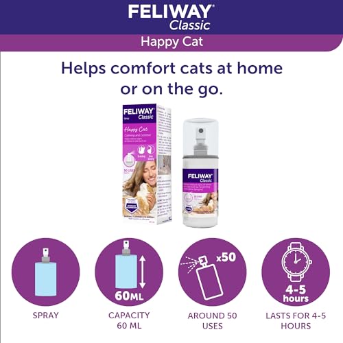 FELIWAY Classic Cat Calming Pheromone Spray (60 mL)