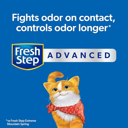 Fresh Step Advanced Extreme Clumping Litter with Febreze Freshness with Mountain Spring Scent, Fights Odor on Contact, 37 lbs. (2 x 18.5 lb. Box)