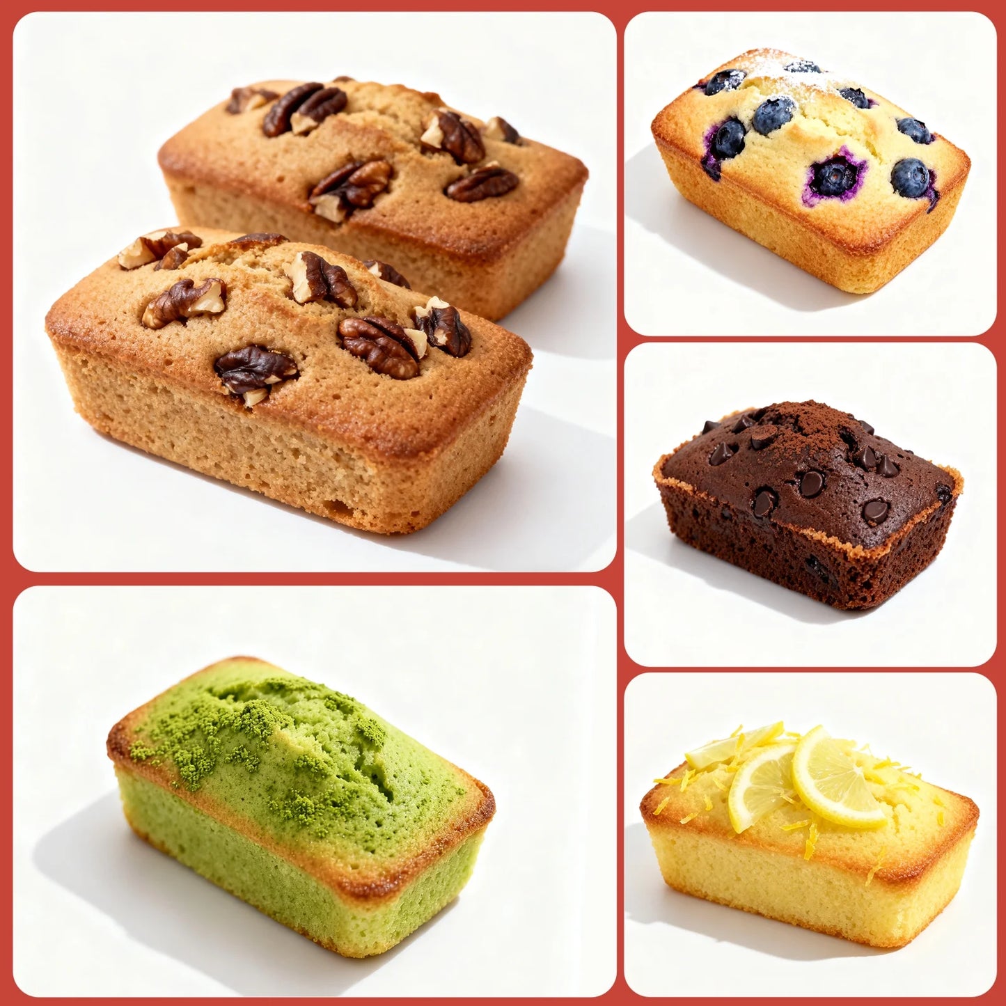 Mini Loaf Pans - Metal Reinforced Silicone Bakeware with 8 Cavities, Nonstick, 1 Pack