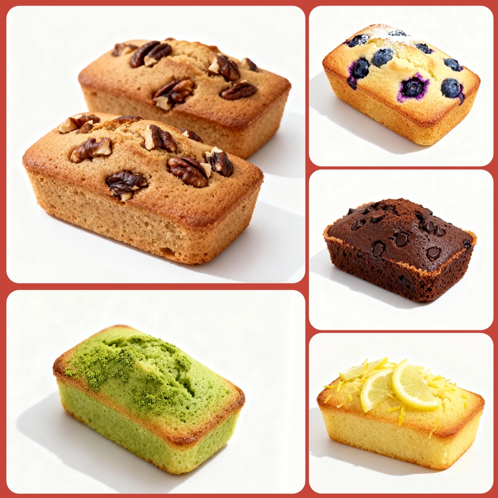 Mini Loaf Pans - Metal Reinforced Silicone Bakeware with 8 Cavities, Nonstick, 1 Pack