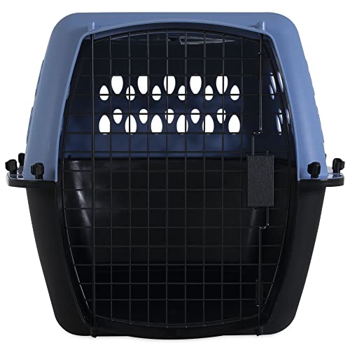 Petmate Pet Porter Fashion Dog Kennel 26", Parisian Blue & Black, for Pets 20-25lbs, Made in USA