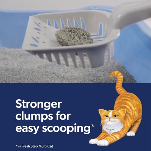 Fresh Step Outstretch Advanced Long Lasting Clumping Litter with Febreze Freshness, Activated Charcoal Litter Lasts 50% Longer, 32 lbs. (2 x 16 lb. Box)