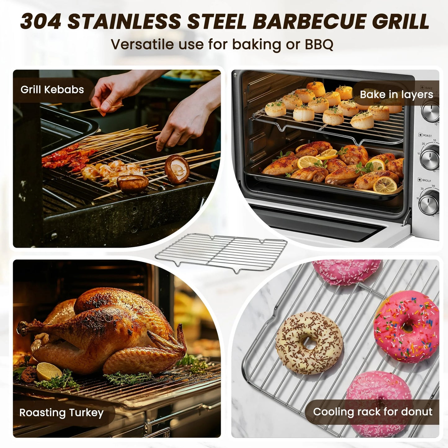 Bakeware Set, 22 Pcs Carbon Steel Non-Stick Baking Pan Set, Baking Sheet for Kitchen, Muffin Pan & Cookie Sheet & Cake Pan, Oven Safe up to 446℉