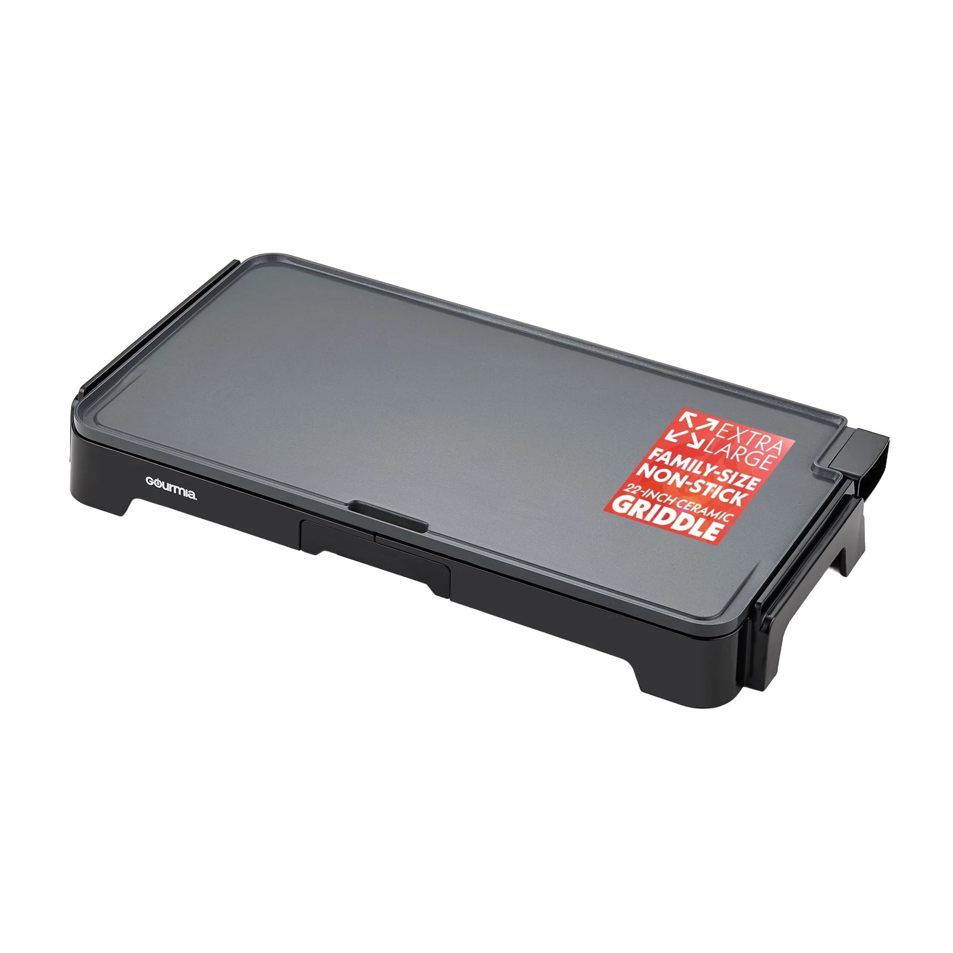 22 Inch Ceramic Nonstick Electric Griddle with Adjustable Temperature, Gray