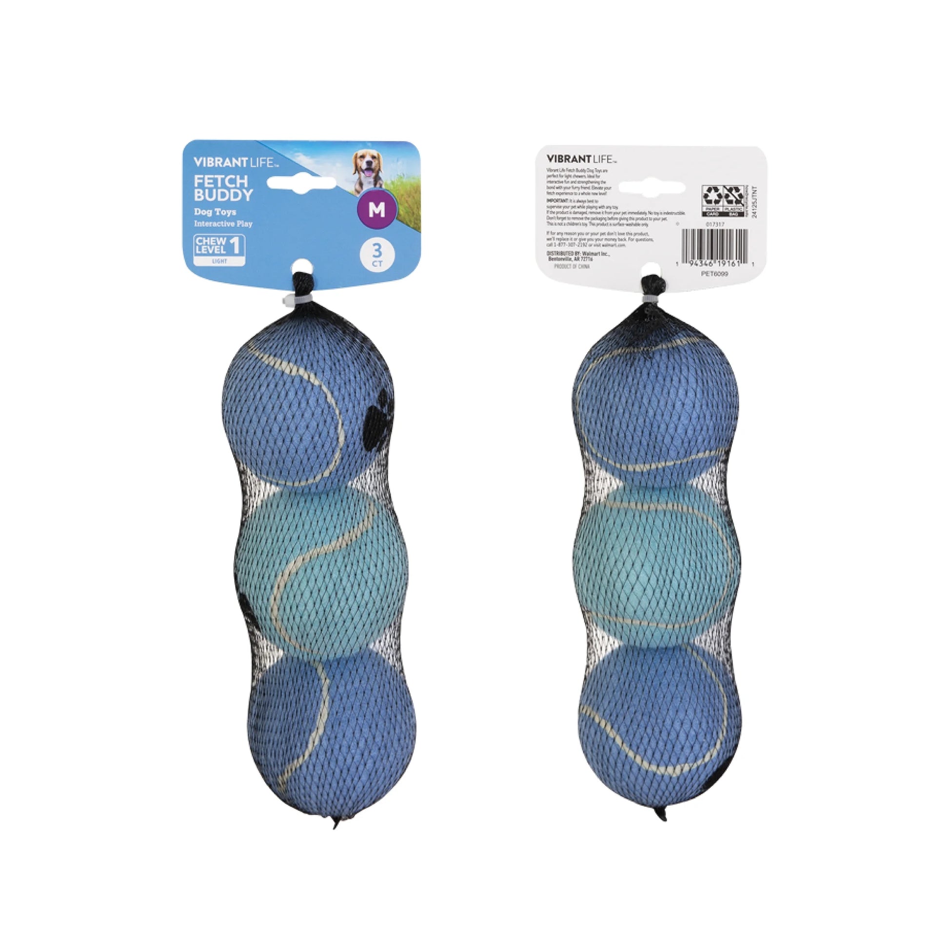 Set of 3 Fetch Balls for Dogs
