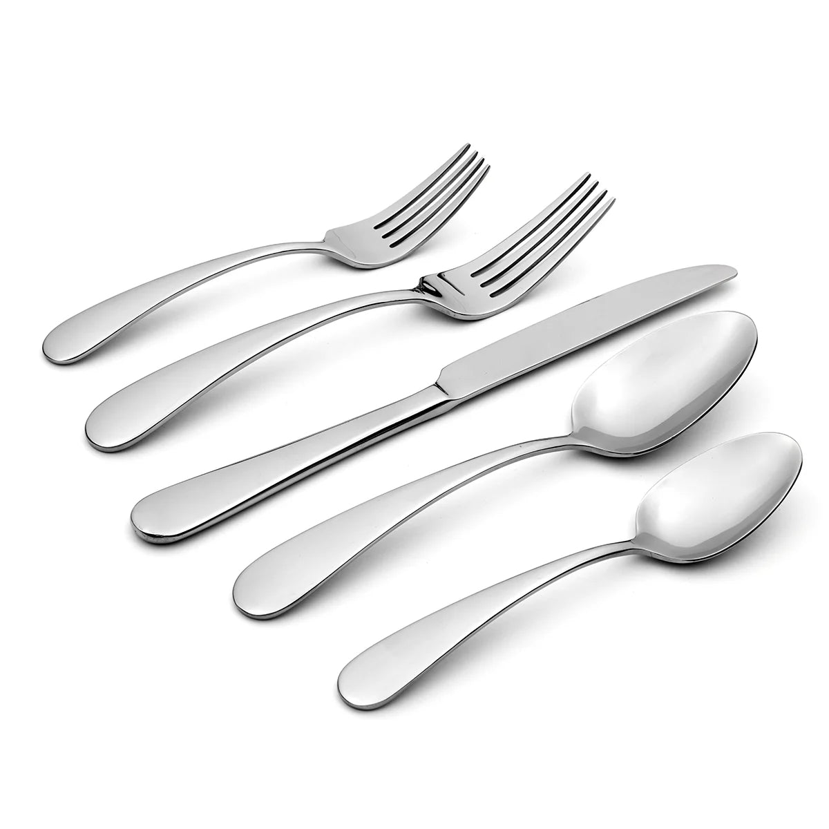 Teso 40-Piece Stainless Steel Flatware Set with Caddy (Service for 8)