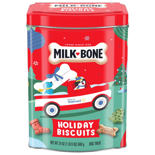 Milk Bone Holiday Dog Biscuits - 24 oz Tin