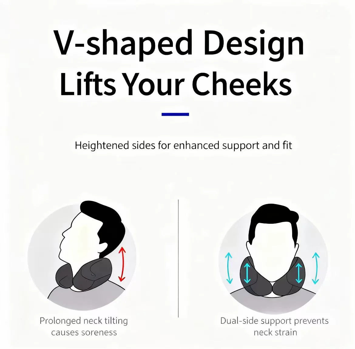 Ergonomic Memory Foam Travel Pillow for Air Travel, Automotive Use, and Office Comfort | Machine Washable Cover with Convenient Carry Bag