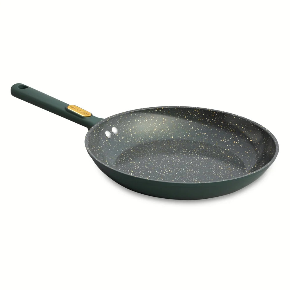 12-Piece Hunter Green Non-Stick Granite Cookware Set