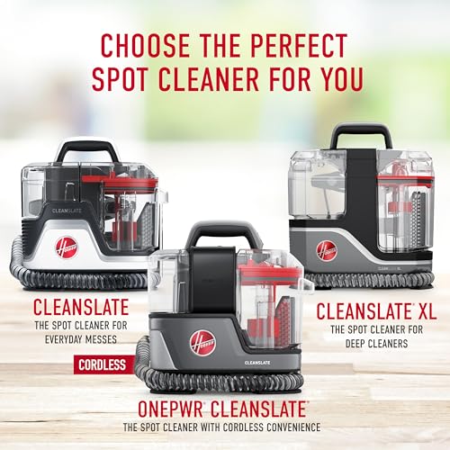 Hoover CleanSlate Plus Carpet & Upholstery Spot Cleaner, Stain Remover, Portable, FH14050, White