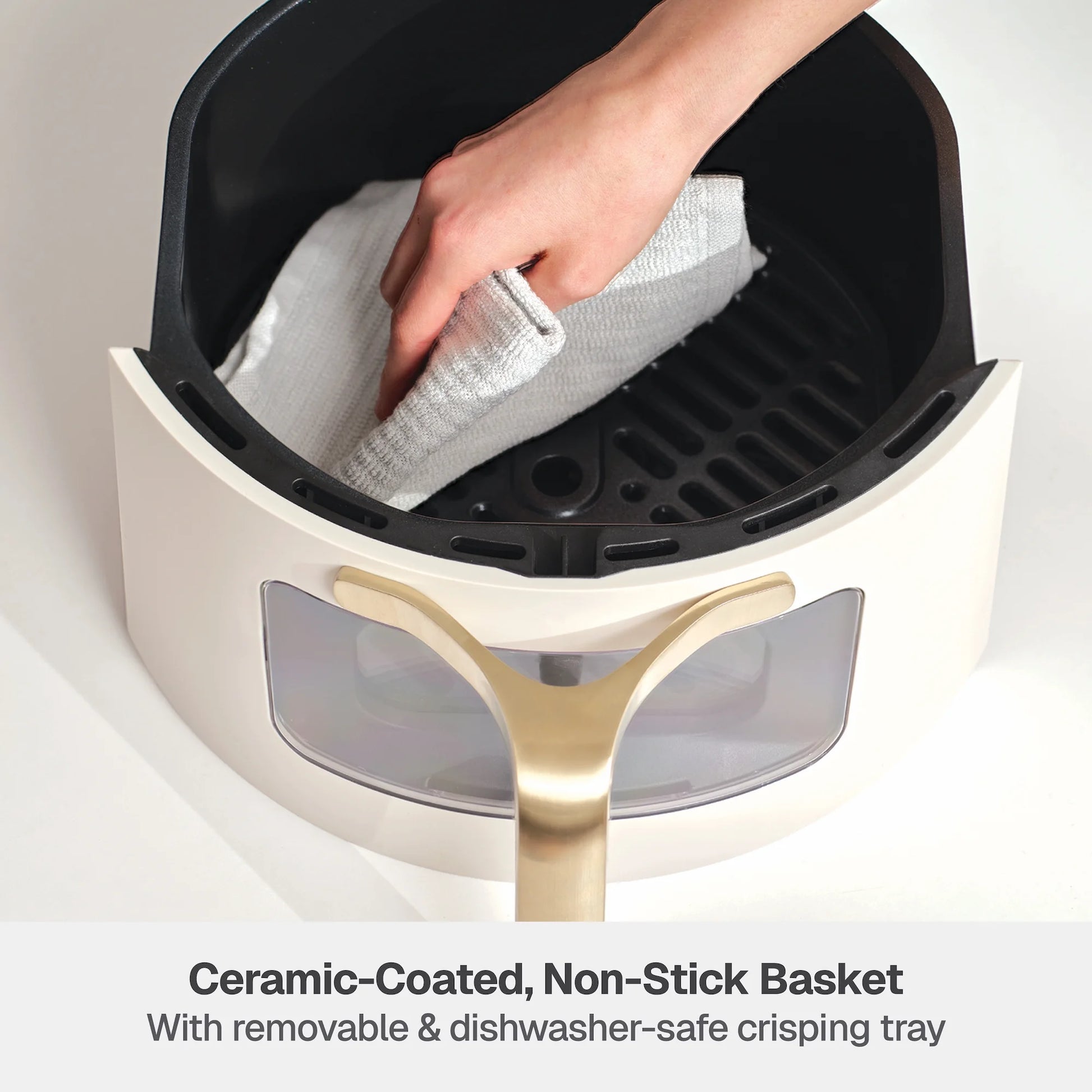 6QT Air Fryer, Sand White