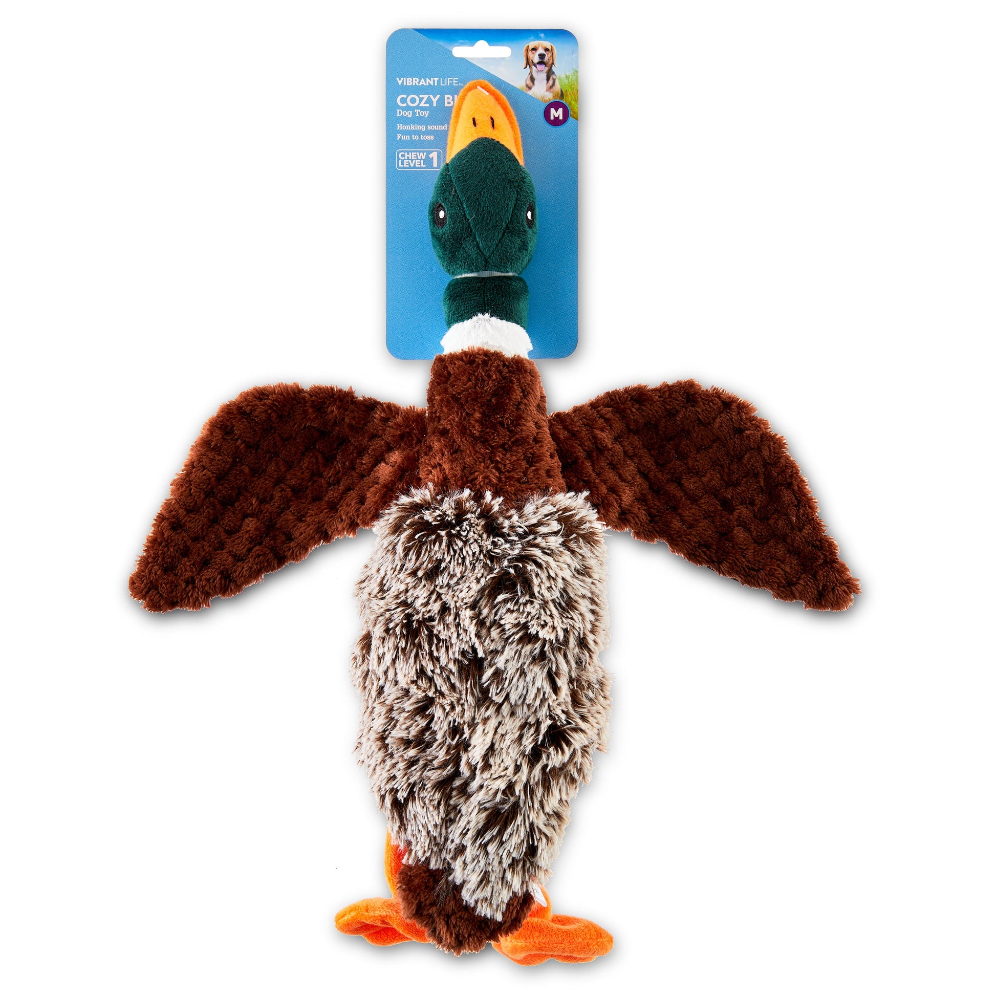 Plush Duck Dog Toy with Squeaker