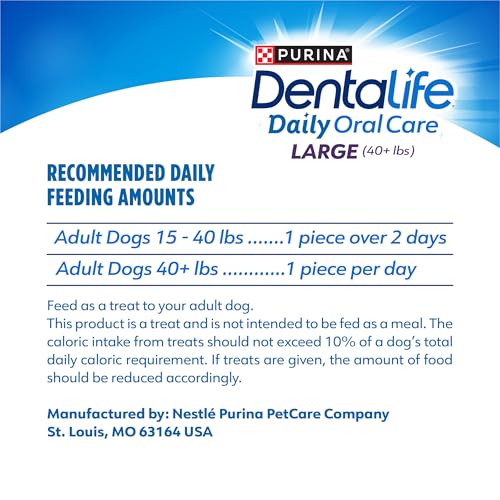 Purina DentaLife Made in USA Facilities Large Dog Dental Chews, Daily - 18 ct. Pouch