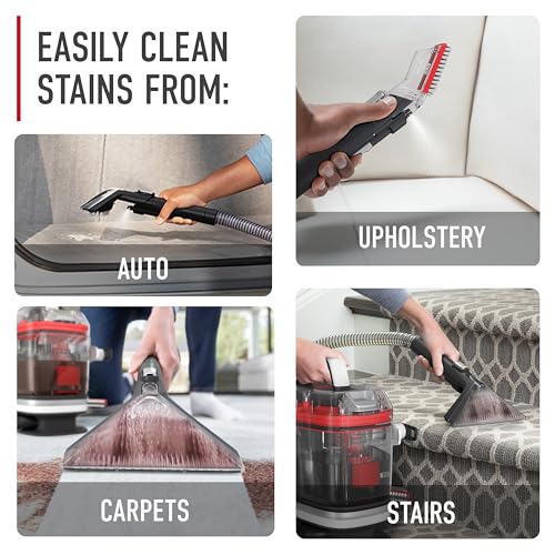 Hoover CleanSlate Plus Carpet & Upholstery Spot Cleaner, Stain Remover, Portable, FH14050, White