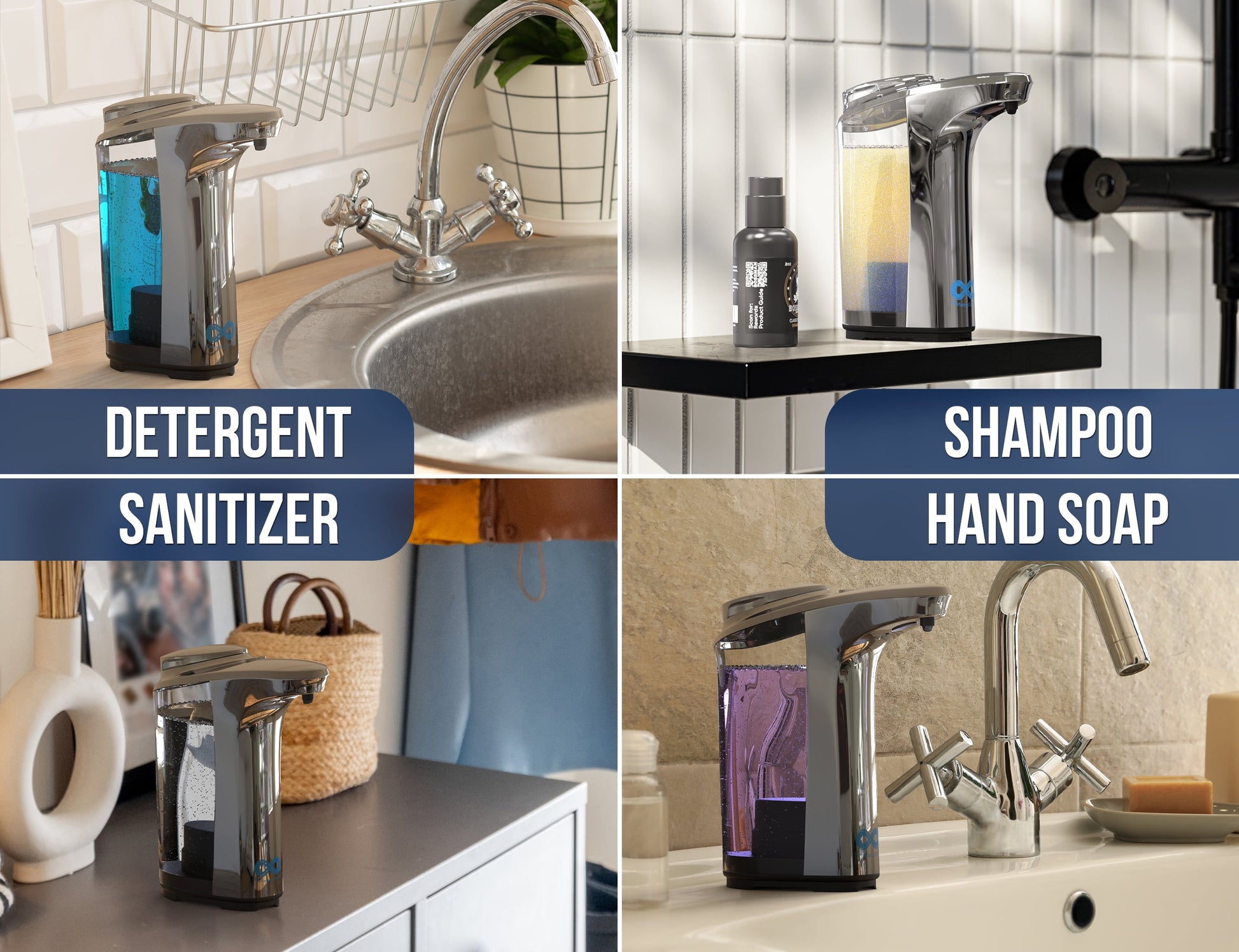 Automatic Soap Dispenser, Adjustable Output, Touchless Liquid Dispense, 17 Oz