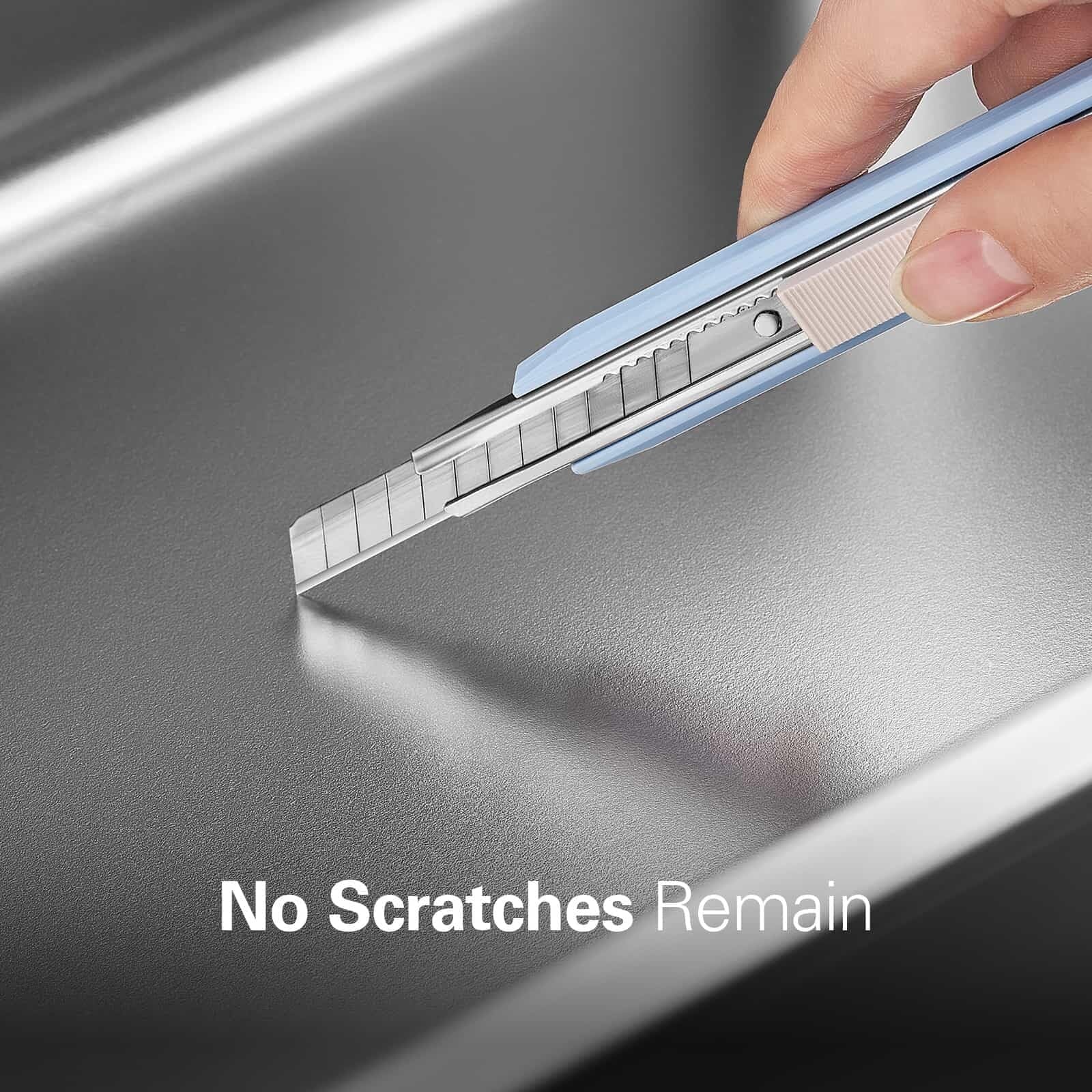 Stainless Steel High-Sided Cat Litter Box with Odor Control and Easy Cleaning, 23.4" x 15.6" x 6