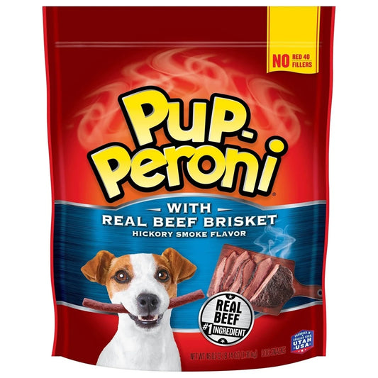 Dog Treats with Real Beef Brisket and Hickory Smoked Flavor, 46 Ounces