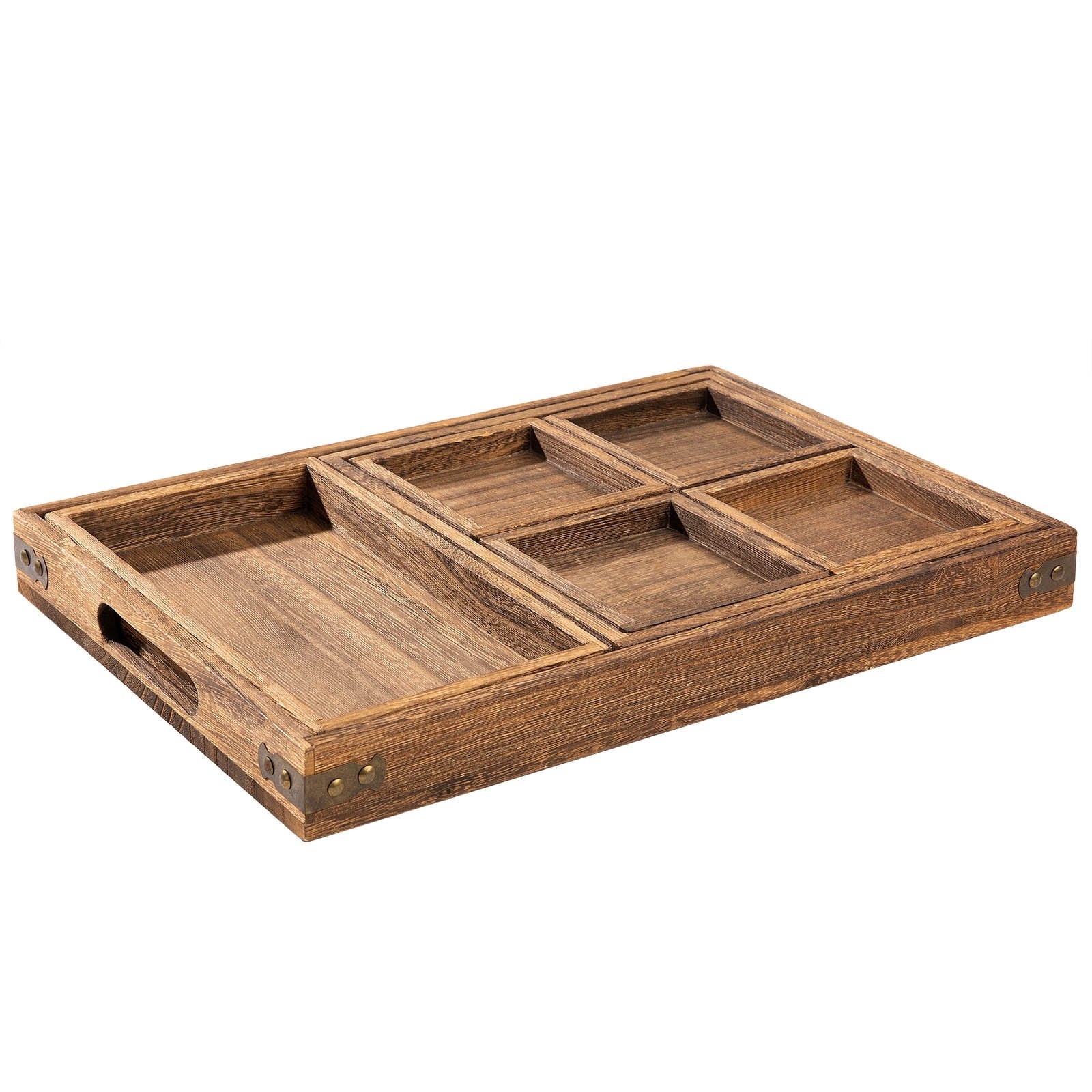 Paulownia Wood Serving Trays, 11.5" X 18"