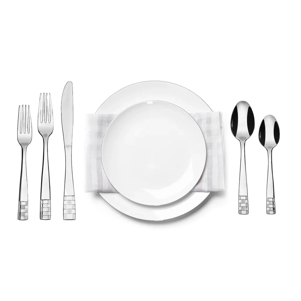 40 Pieces Flatware Set Service for 8, Stainless Steel Silverware Cutlery, Utensil Set for Home Kitchen, Include Fork Knife Spoon, Dishwasher Safe