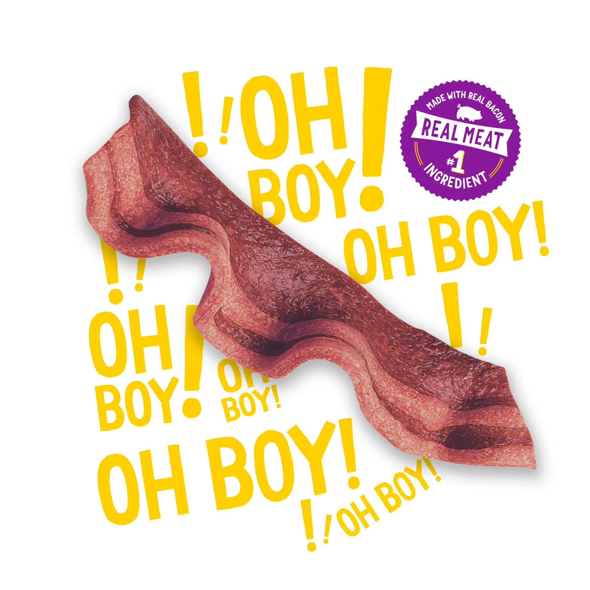 Purina  Strips Dog Treats with Real Bacon and Beef Flavors, Tender Chews, 25 oz Pouch