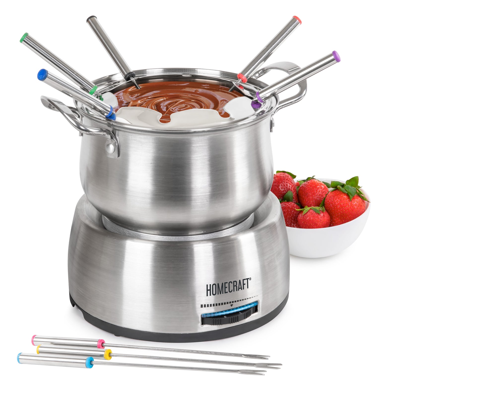 HCFP8SS 8-Cup Electric Fondue Set, Stainless Steel