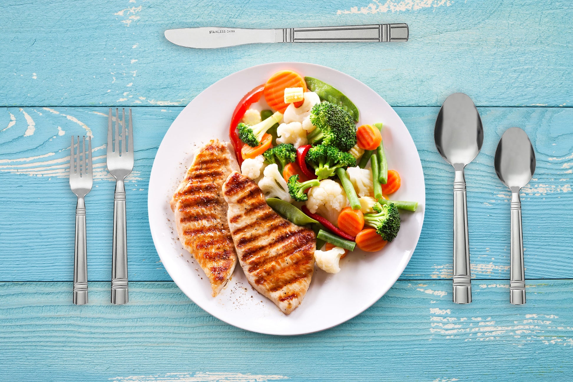 49 Piece Elena Adult Stainless Steel Flatware and Organizer Tray Value Set Silver, Service for 8