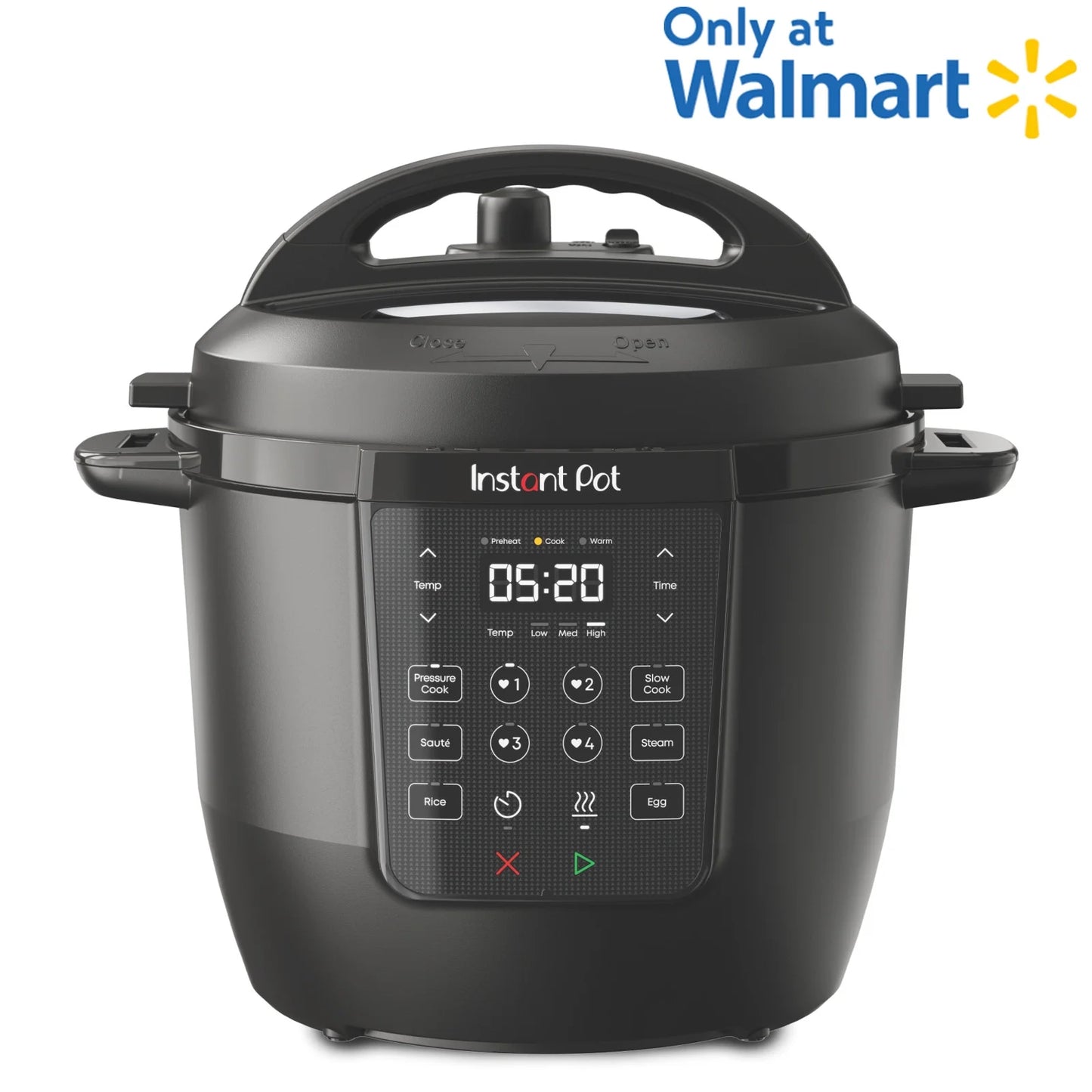 6Qt RIO Chef Series 7-In-1 Multi-Cooker, Pressure Cooker, Slow Cook, & More, Black