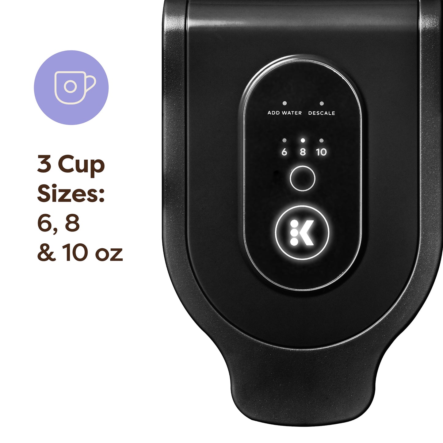 K-Express Essentials Black Single-Serve K-Cup Pod Coffee Maker