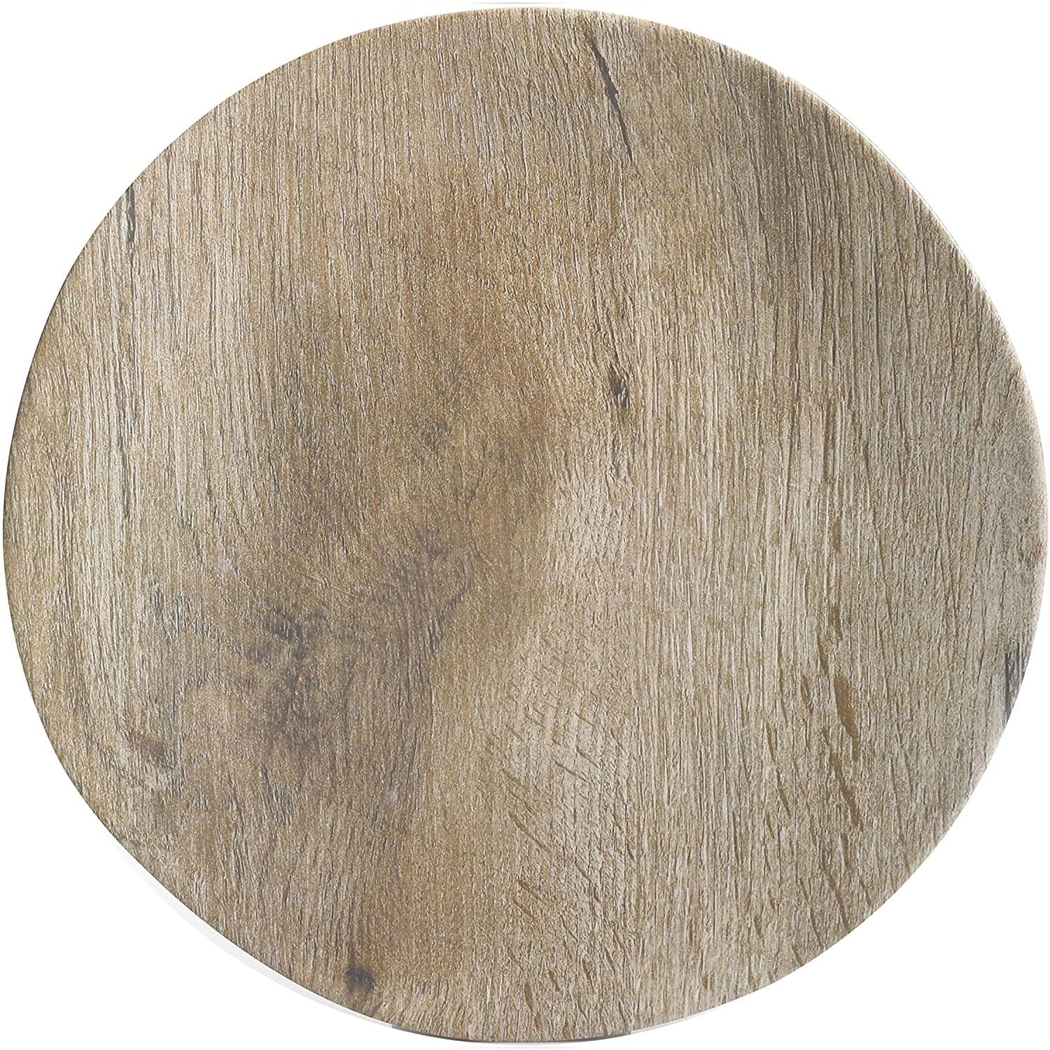 Home Woodlands 16 Piece round Melamine Plate, Bowl, & Cup Dinnerware Set