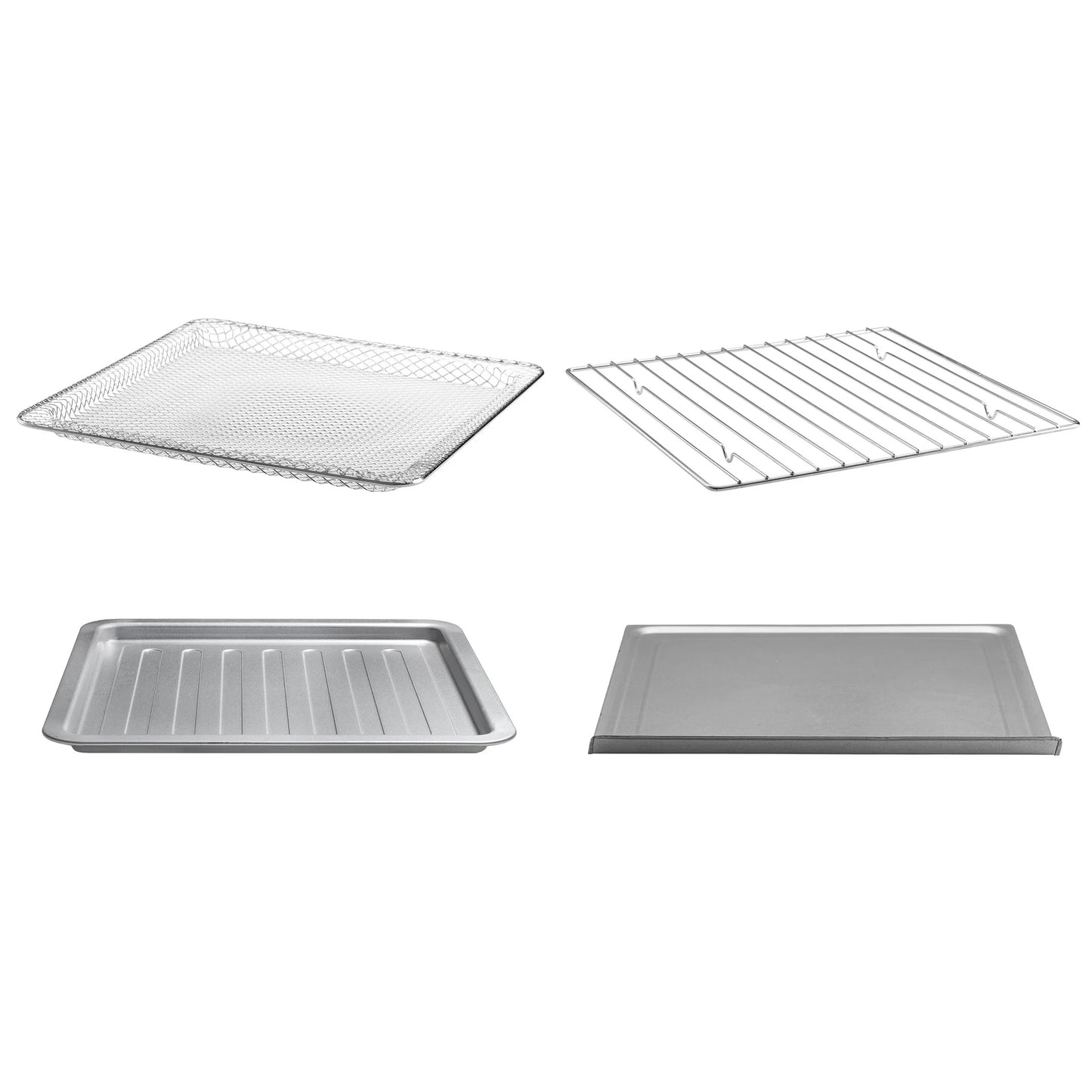 French Door 6-Slice Digital Toaster Oven Air Fryer, 19 One-Touch Presets, 24L, Stainless Steel