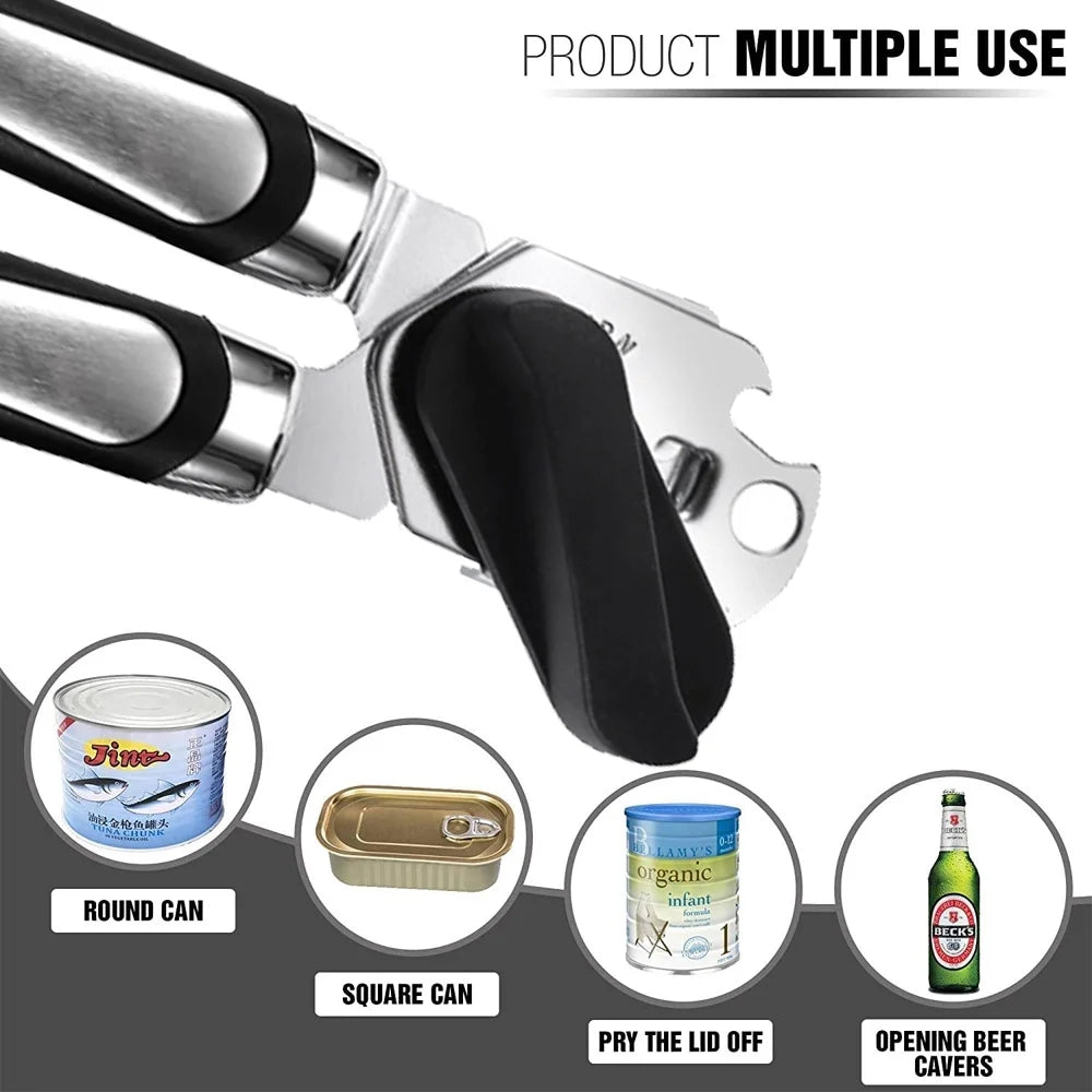 Classic Multifunction Can Opener / Bottle Opener , Black,,，G19872
