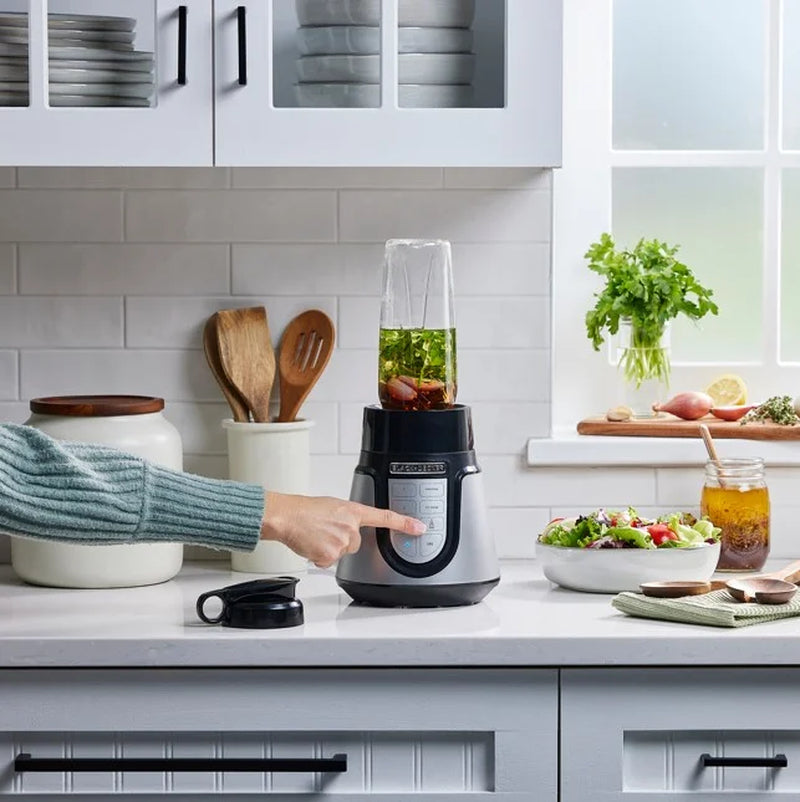 Quiet Blender, 48 Oz Glass Jar, Personal Jar, 1000W, 3 Speeds, 3 Auto Functions