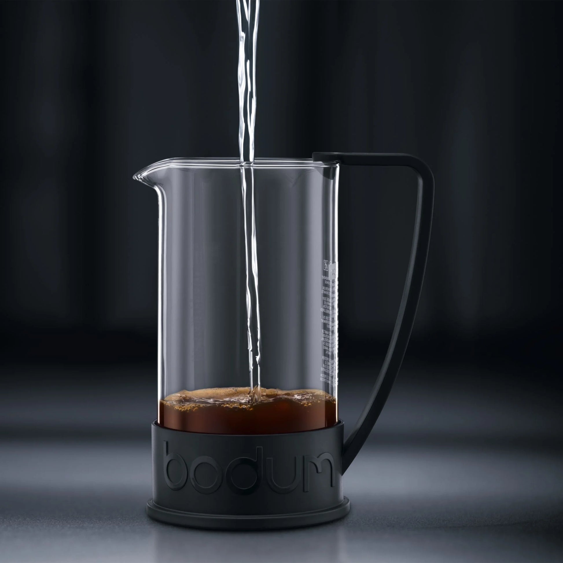 Brazil French Press Coffee Maker with Borosilicate Glass Carafe, 51 Ounce, Black